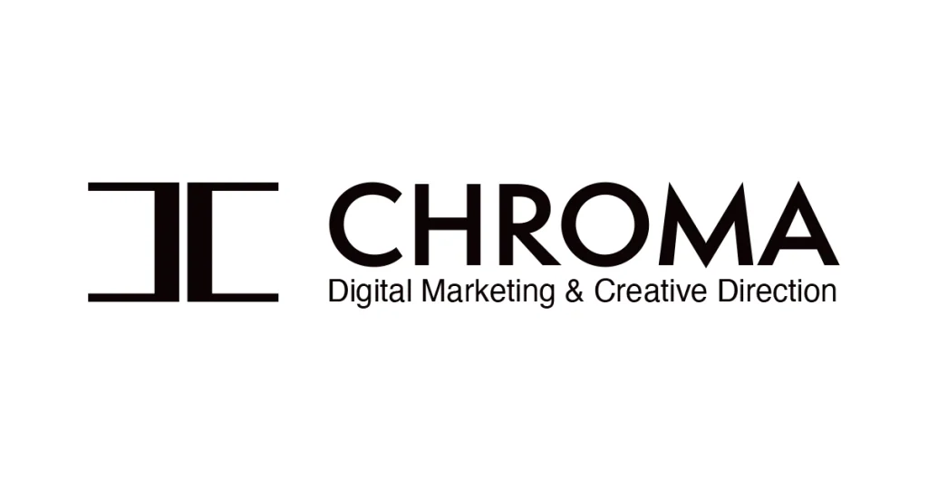 CHROMAの横組みロゴ