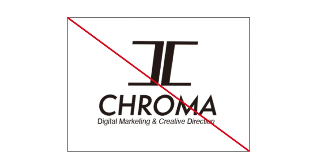 ロゴの変形イメージ